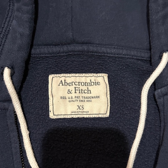 Abercrombie & Fitch Dark Blue Zip-Up Hoodie - Picture 2 of 2